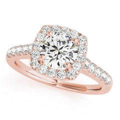 Engagement Rings Halo Round - TN50576-E