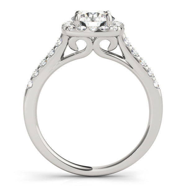 Engagement Rings Halo Round - TN50576-E