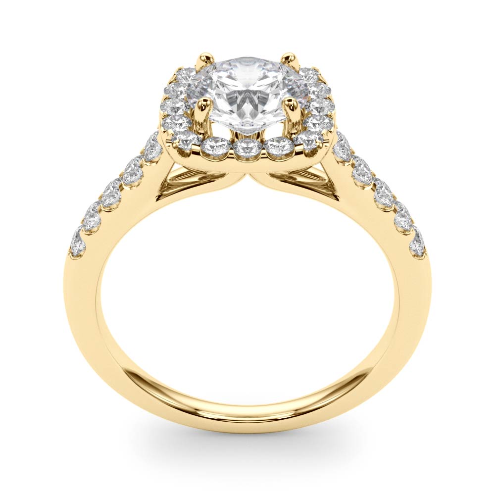 Engagement Rings Halo Round - TN50576-E