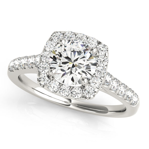 Engagement Rings Halo Round - TN50576-E