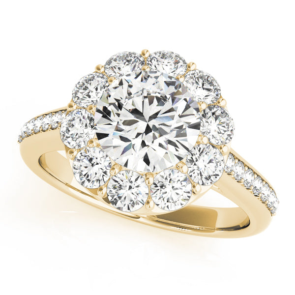 Engagement Rings Halo Round - TN50578-E