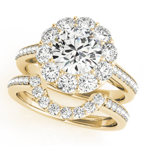 Engagement Rings Halo Round - TN50578-E