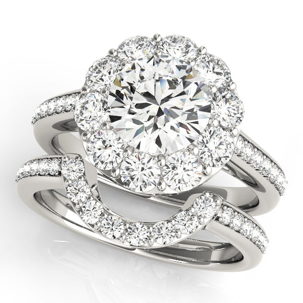 Engagement Rings Halo Round - TN50578-E