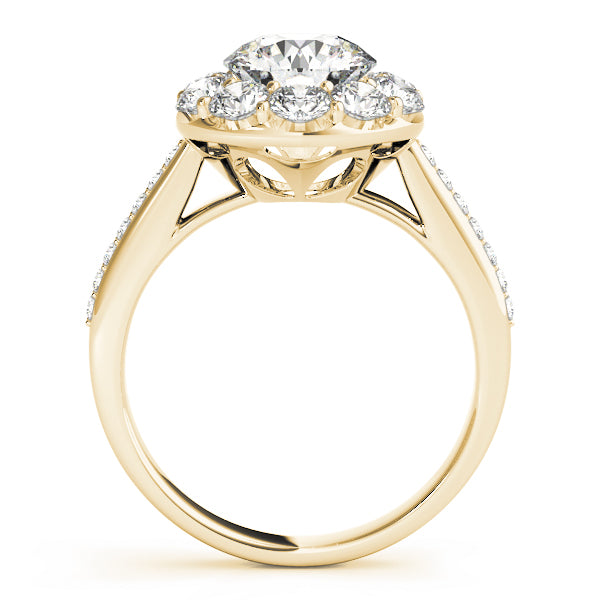 Engagement Rings Halo Round - TN50578-E