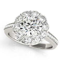 Engagement Rings Halo Round - TN50578-E