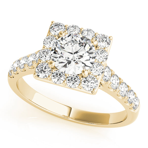 Engagement Rings Halo Round - TN50579-E