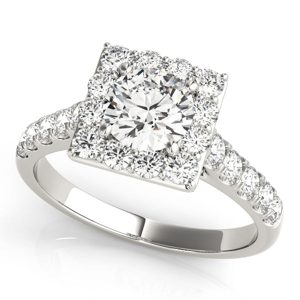 Engagement Rings Halo Round - TN50579-E