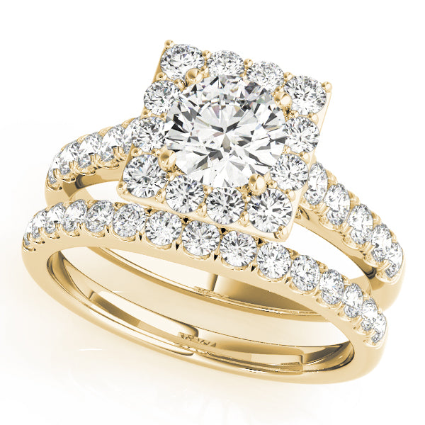 Engagement Rings Halo Round - TN50579-E