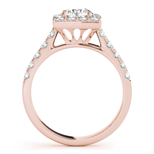 Engagement Rings Halo Round - TN50579-E