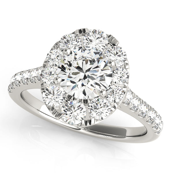 Engagement Rings Halo Round - TN50582-E