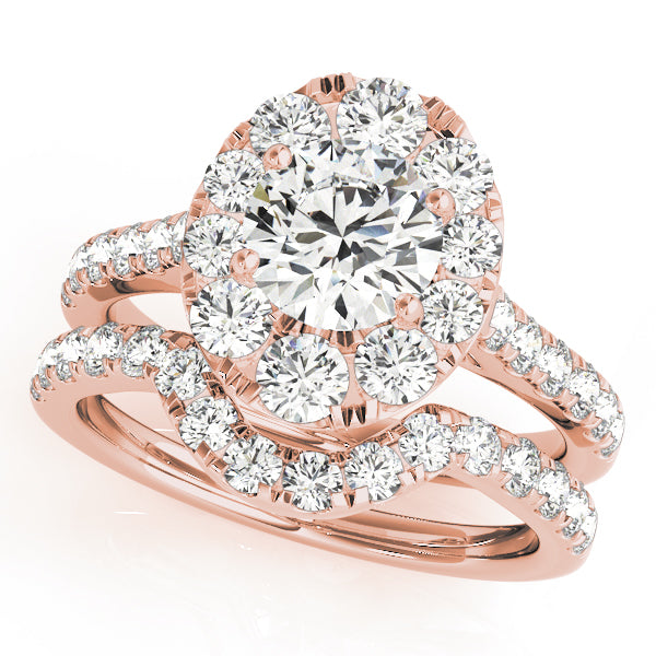 Engagement Rings Halo Round - TN50582-E