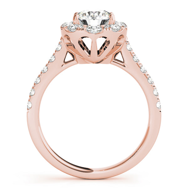 Engagement Rings Halo Round - TN50582-E