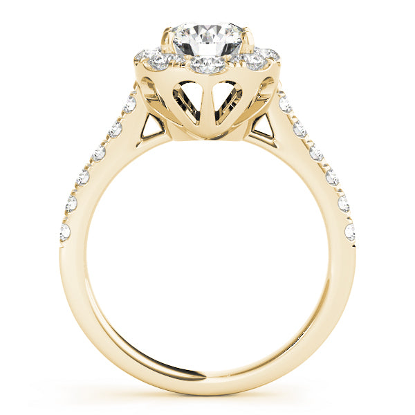 Engagement Rings Halo Round - TN50582-E