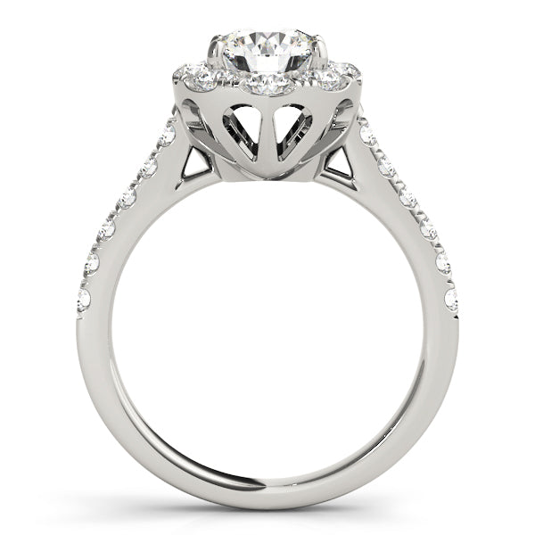 Engagement Rings Halo Round - TN50582-E