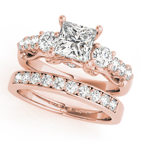 Engagement Rings 3 Stone Round - TN50583-E