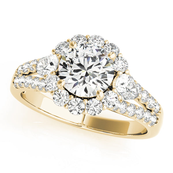 Engagement Rings Halo Round - TN50585-E