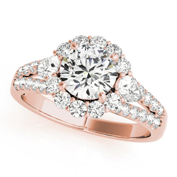 Engagement Rings Halo Round - TN50585-E