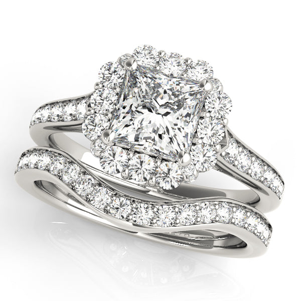 Engagement Rings Halo Square & Cushion - TN50588-E