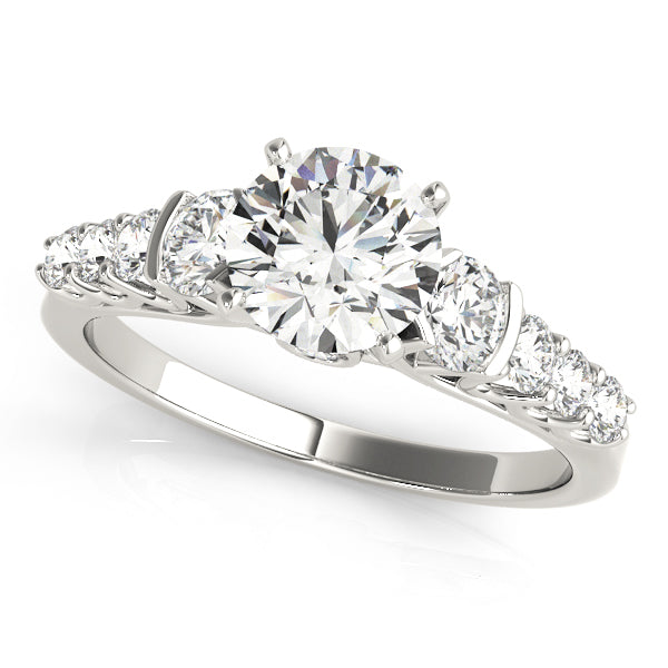 Engagement Rings Single Row Prong Set - TN50589-E