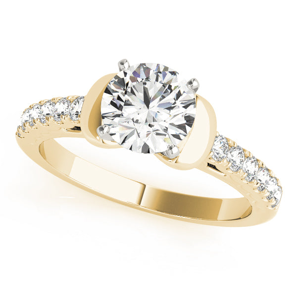 Engagement Rings Single Row Prong Set - TN50591-E