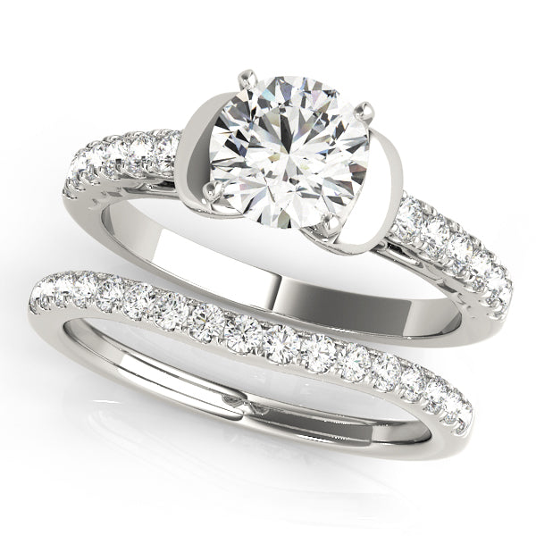 Engagement Rings Single Row Prong Set - TN50591-E