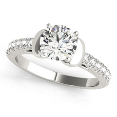Engagement Rings Single Row Prong Set - TN50591-E