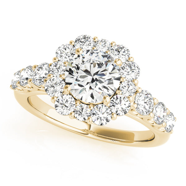 Engagement Rings Halo Round - TN50593-E