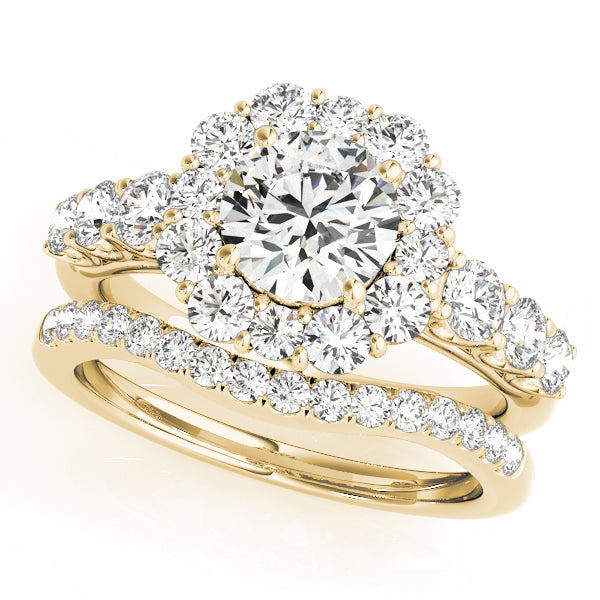 Engagement Rings Halo Round - TN50593-E