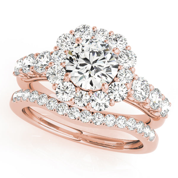 Engagement Rings Halo Round - TN50593-E