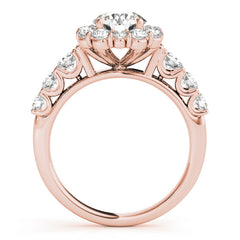 Engagement Rings Halo Round - TN50593-E