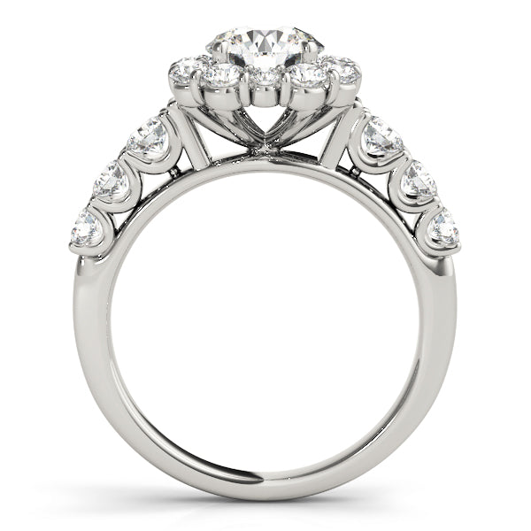 Engagement Rings Halo Round - TN50593-E