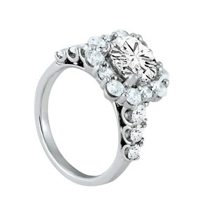 Engagement Rings Halo Round - TN50593-E