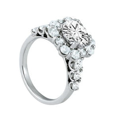 Engagement Rings Halo Round - TN50593-E