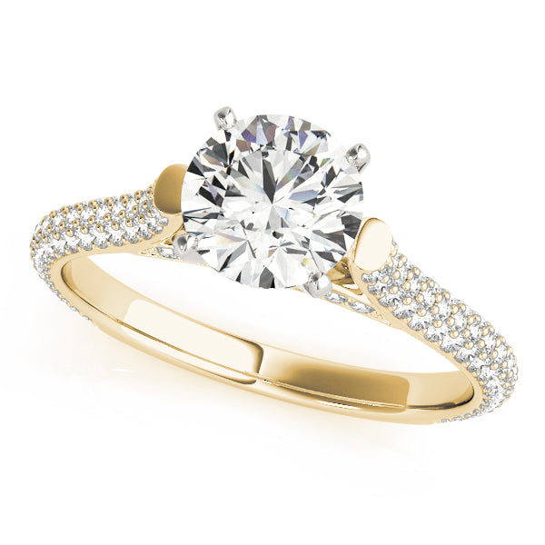 Engagement Rings Single Row Prong Set - TN50604-E