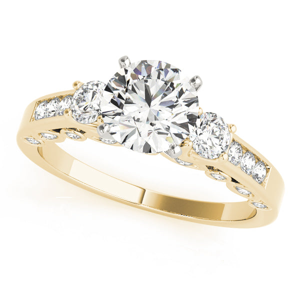 Engagement Rings 3 Stone Round - TN50619-E