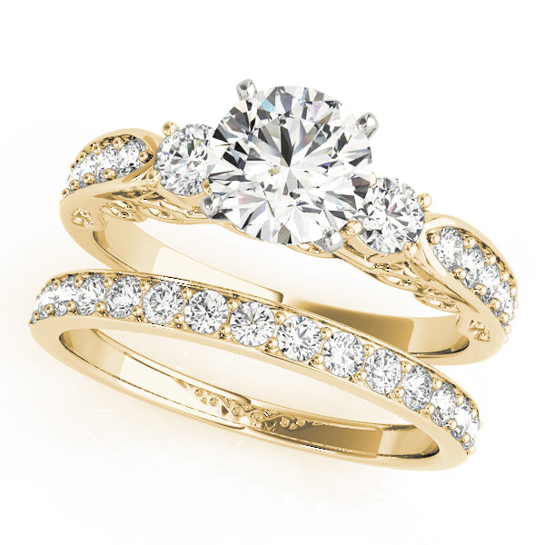 Engagement Rings 3 Stone Round - TN50620-E