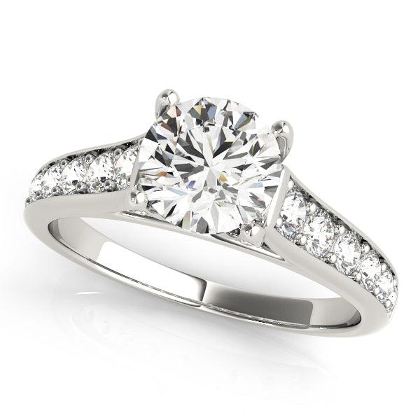 Engagement Rings Single Row Prong Set - TN50628-E