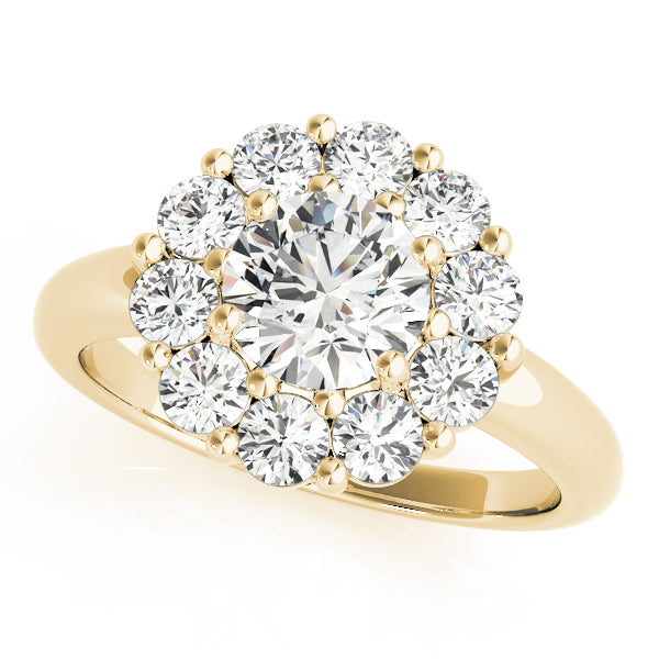 Engagement Rings Halo Round - TN50630-E