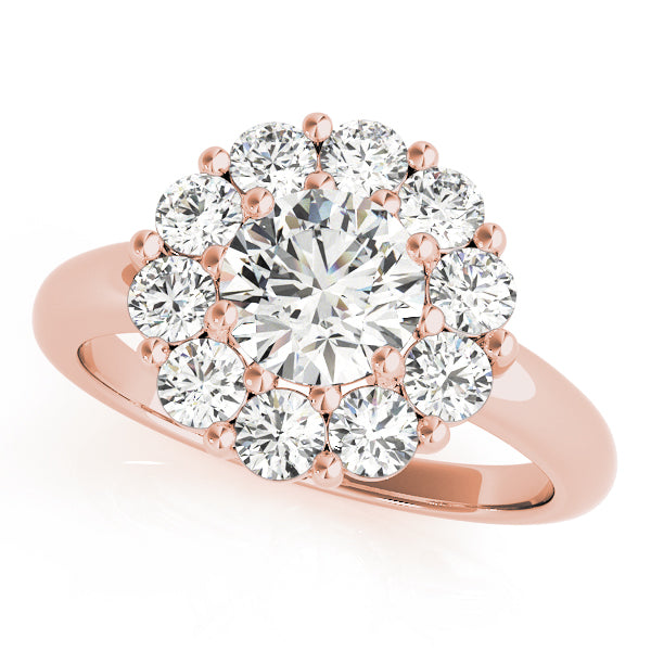 Engagement Rings Halo Round - TN50630-E