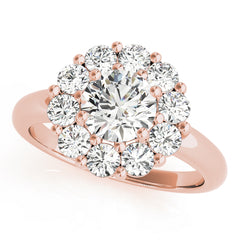 Engagement Rings Halo Round - TN50630-E