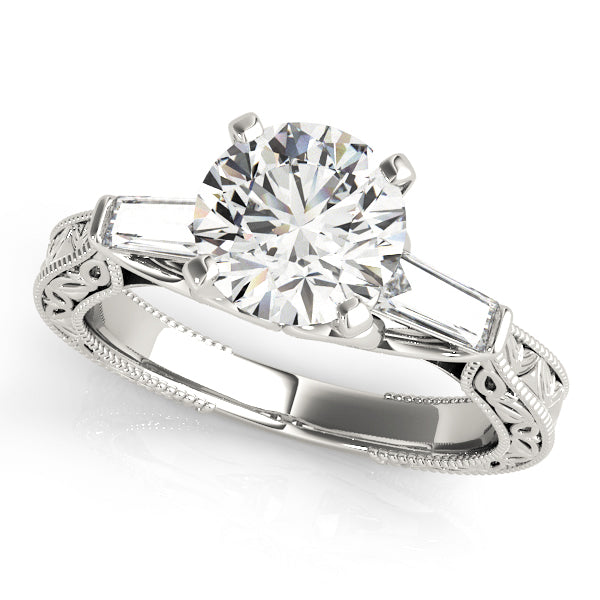 Engagement Rings 3 Stone Baguette - TN50642-E