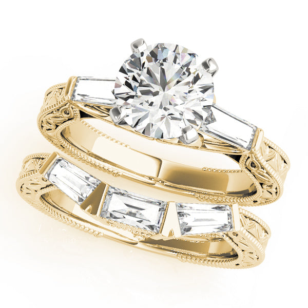 Engagement Rings 3 Stone Baguette - TN50642-E