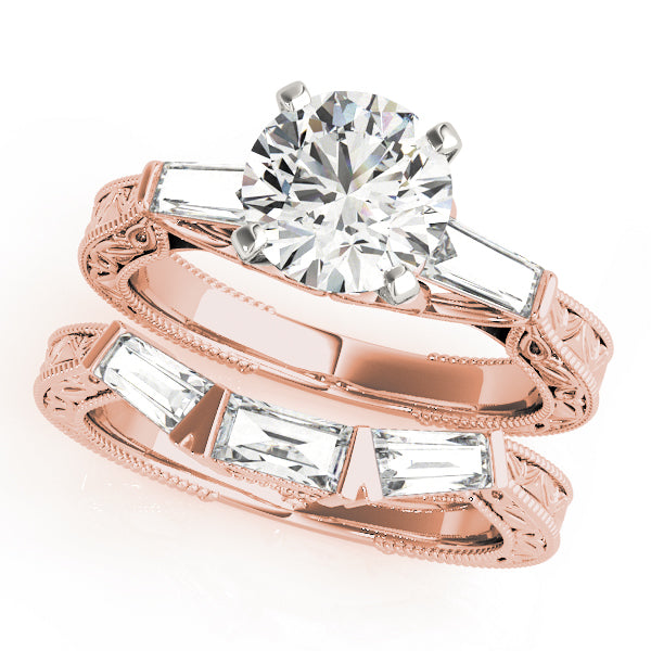 Engagement Rings 3 Stone Baguette - TN50642-E