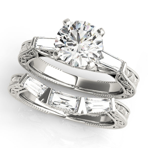 Engagement Rings 3 Stone Baguette - TN50642-E