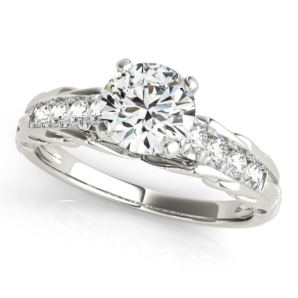 Engagement Rings Single Row Prong Set - TN50645-E