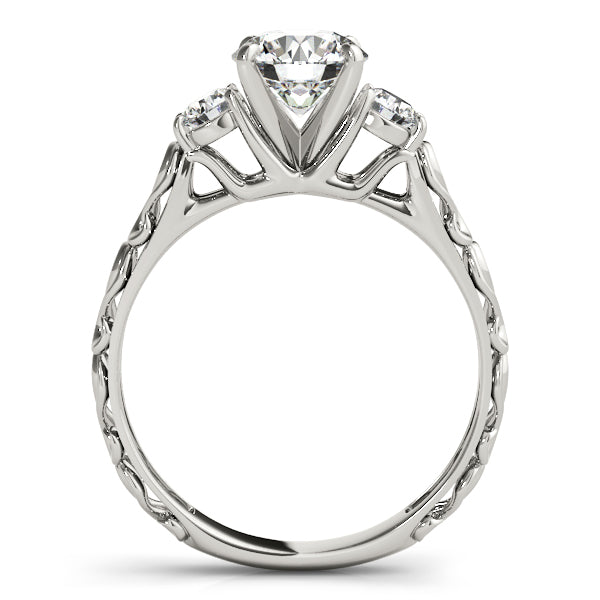 Engagement Rings 3 Stone Round - TN50647-E