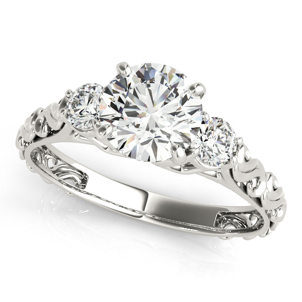 Engagement Rings 3 Stone Round - TN50647-E