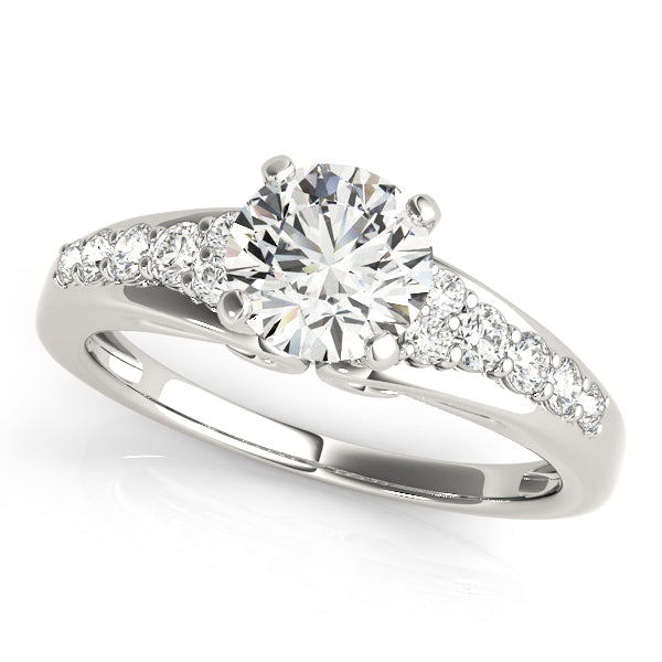 Engagement Rings Single Row Prong Set - TN50649-E