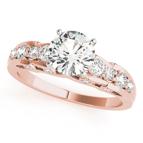 Engagement Rings Single Row Prong Set - TN50653-E
