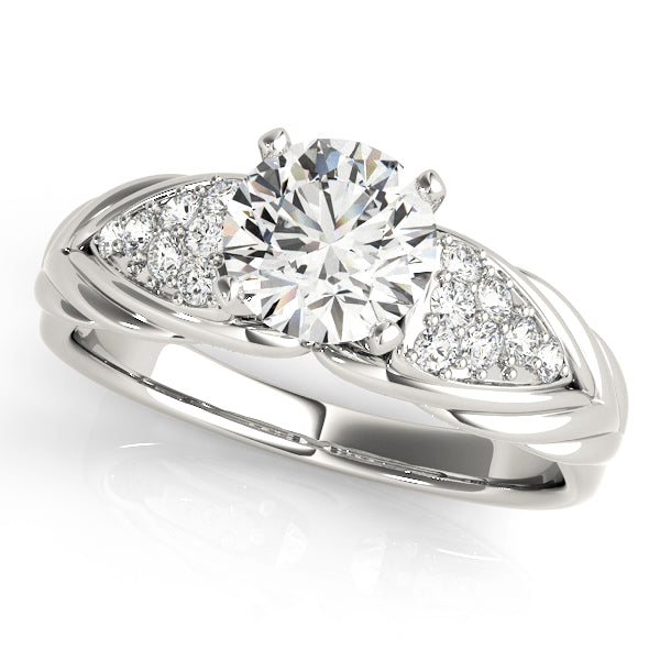Engagement Rings Cluster Sides - TN50654-E
